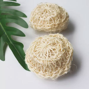 Мочалка-шар из агавы (сизаля) для кухни или душа - Эковед